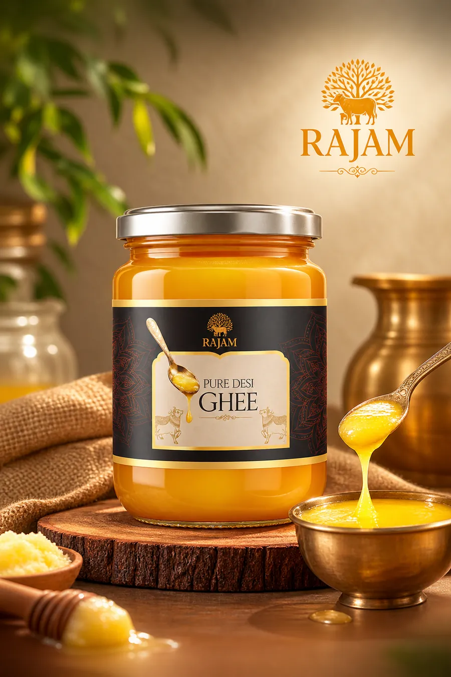 Rajam Pure Cow Ghee jar